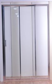 Σταθερή πόρτα ντους γυαλιού σχεδιαγράμματος χρωμίου 1Pc, πόρτες ντους λουτρών