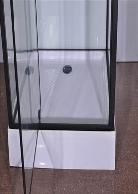 Πόρτα άξονα μόδας, στάβλοι ντους γωνιών, τετραγωνική καμπίνα ντους με τον άσπρο ακρυλικό δίσκο
