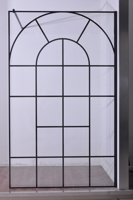 Μαύρη ανοξείδωτη συρόμενη 6mm μετριασμένη πόρτα 1200X2000mm ντους γυαλιού