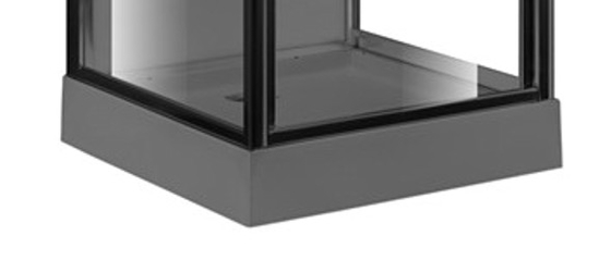 Τετραγωνική 4mm μετριασμένη σαφής καμπίνα ντους γυαλιού πορτών άξονα με το μαύρο ακρυλικό δίσκο